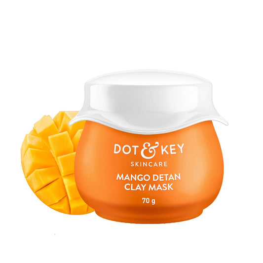 Dot & Key Mango De Tan Clay Mask, oil control skincare mask