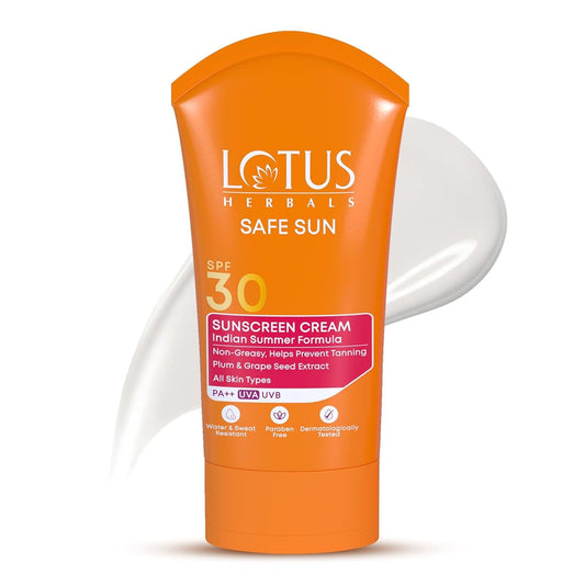Lotus Herbals Safe Sun Sunscreen Cream, sunscreen cream, SPF 30, PA++