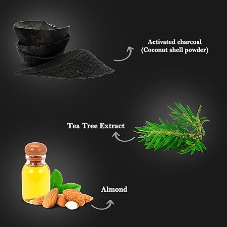 Lotus Herbals WhiteGlow Activated Charcoal Brightening 4 in 1 Facial Kit, facial kit, charcoal-based