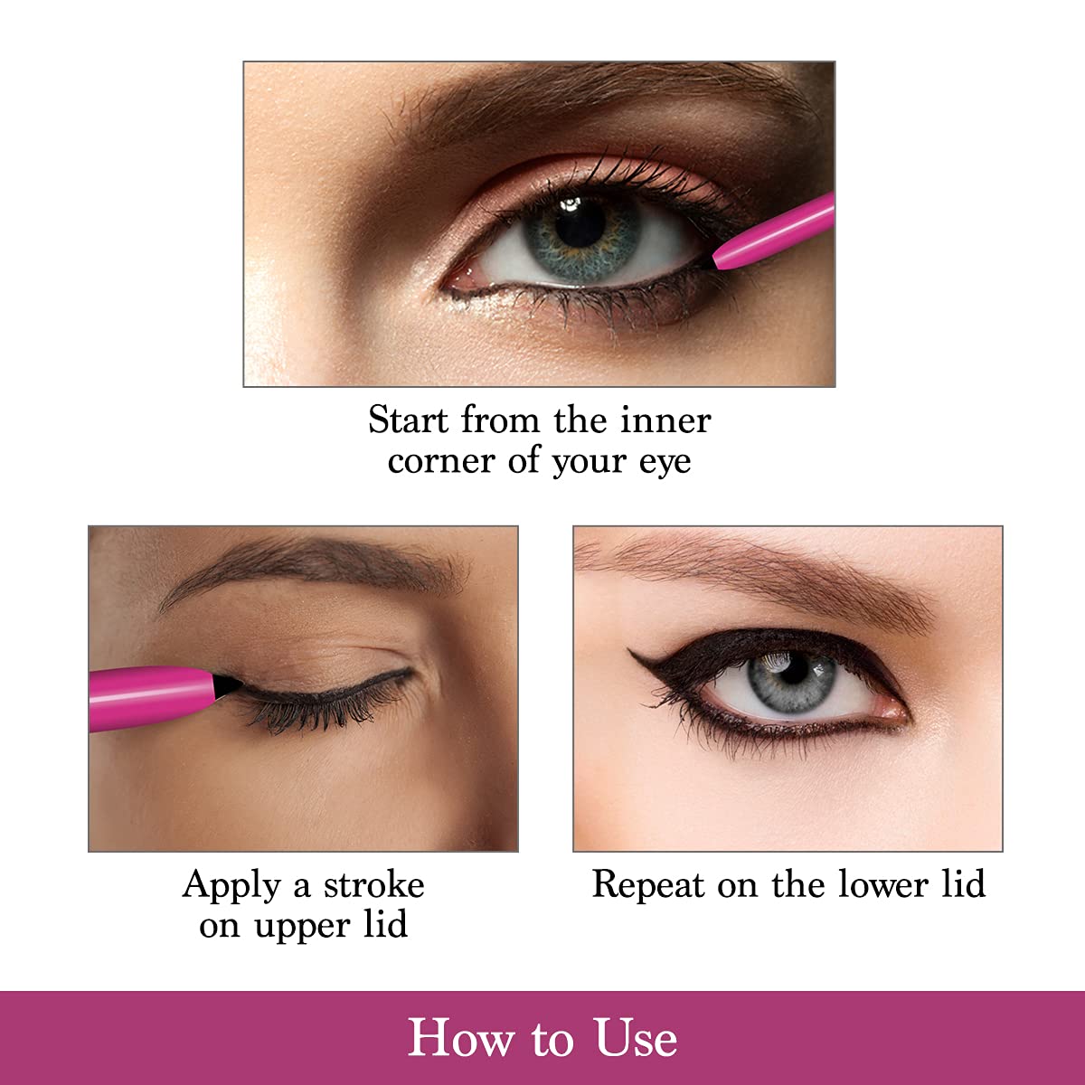 Lotus Make-Up Colorkick Kajal, kajal pencil, intense black shade