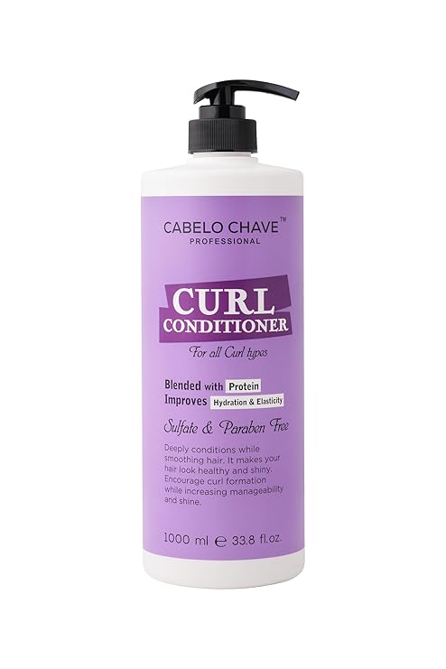 Cabelo Chave Curl Conditioner l Hydrating & Frizz-Control Formula For Soft, Defined Curly Hair 1000ml