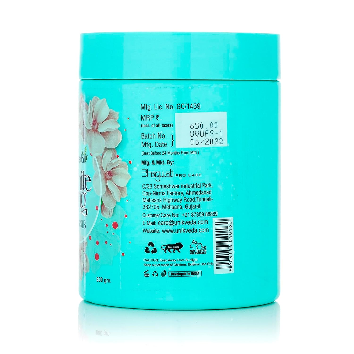 Unikveda Whitening Face Scrub, gentle exfoliation scrub, brightening face care, clear skin treatment, professional scrub