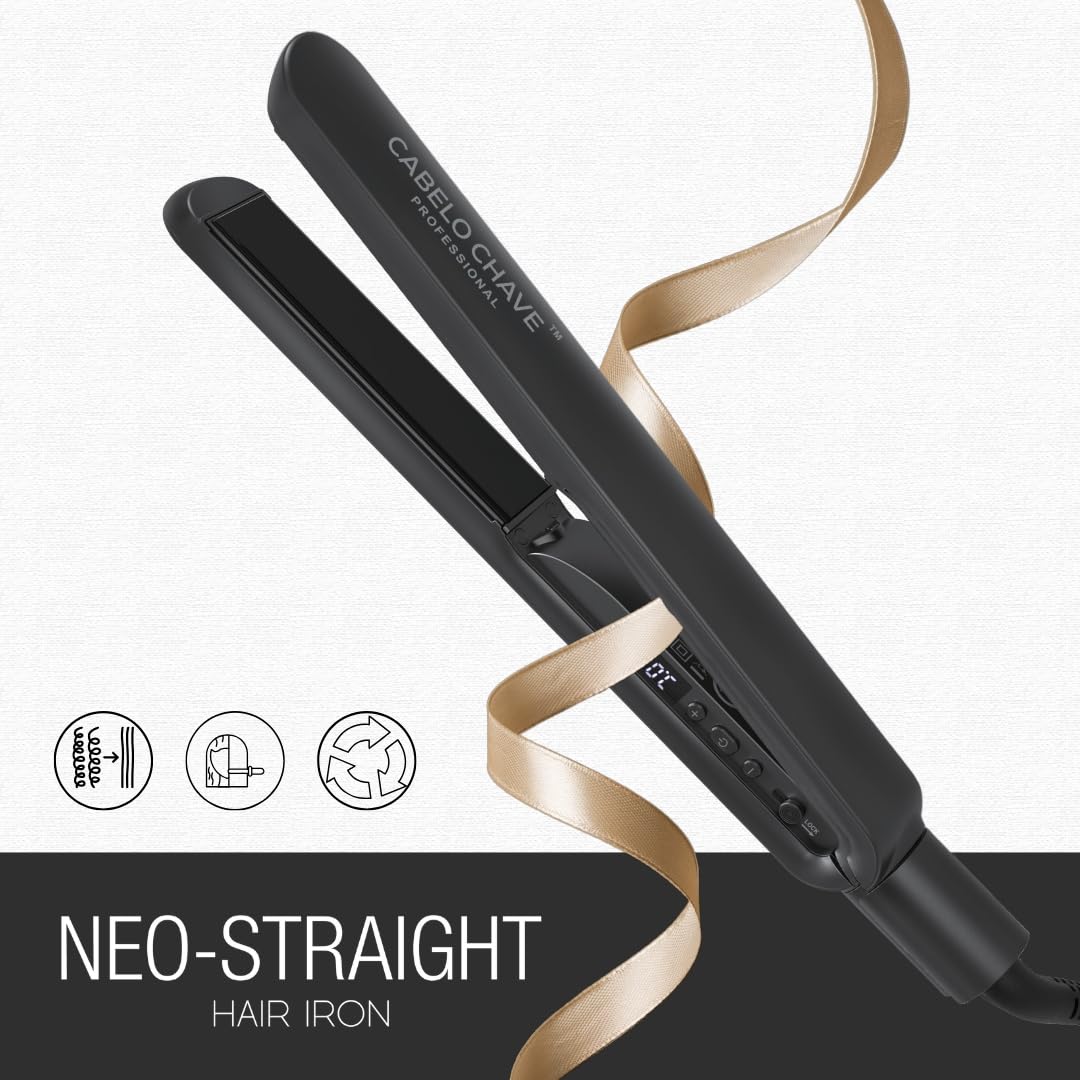 Cabelo Chave Neo-Straight Hair Straightening Iron l Hair Straightener For Sleek, Smooth & Shiny Hair
