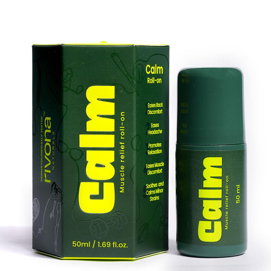 Rivona Calm Pain Relief Roll On, soothing massager, muscle relief care, rivona wellness