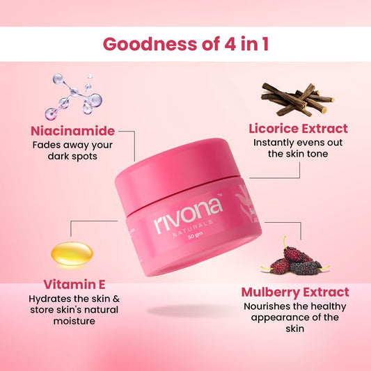 Rivona Deep Bright Pink Face Cream, everyday glow skincare, moisturizing face cream