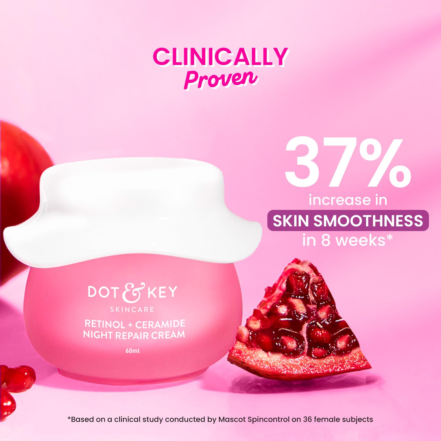 Dot & Key Retinol Night Repair Cream, overnight skin renewal, retinol ceramide care, night skincare cream, repair care