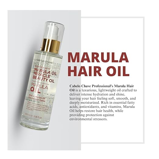 Cabelo Chave Marula Hair Oil  Sulfate-Free For Hydrating & Healthy Hair 50ml