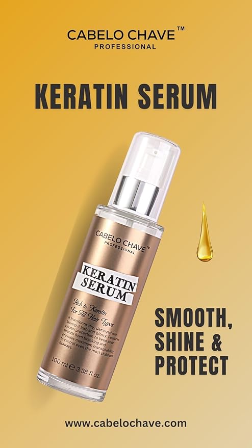 Cabelo Chave Keratin Serum For Smooth & Shiny Hair 100ml