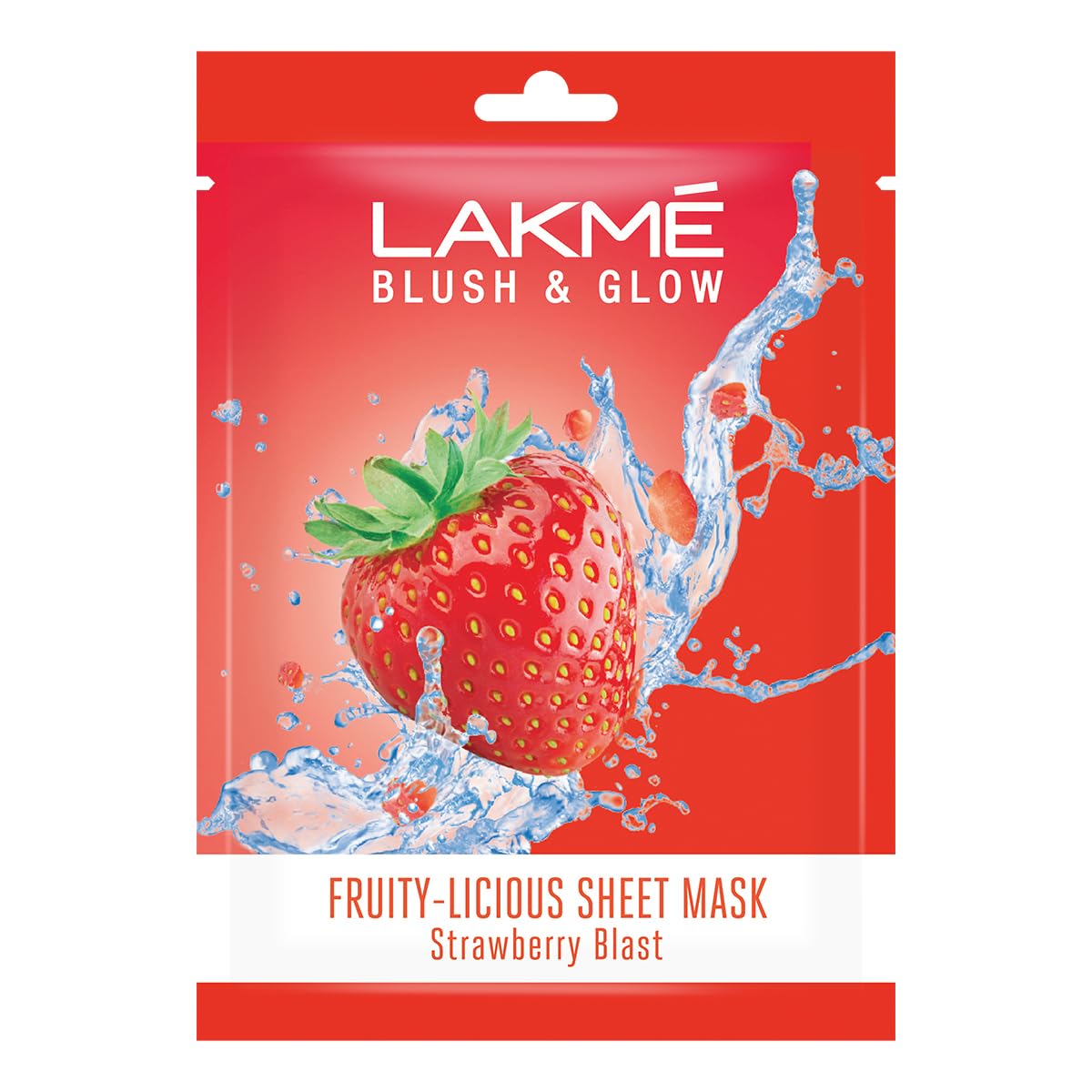 Lakme Blush & Glow Strawberry Sheet Mask|20 ml|MRP 100