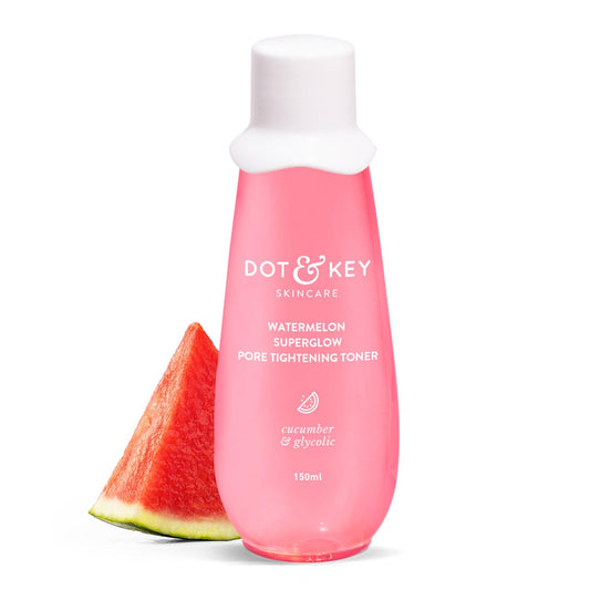 Dot & Key Watermelon Glycolic Toner, exfoliating skincare toner, pore refining care, smooth texture skin