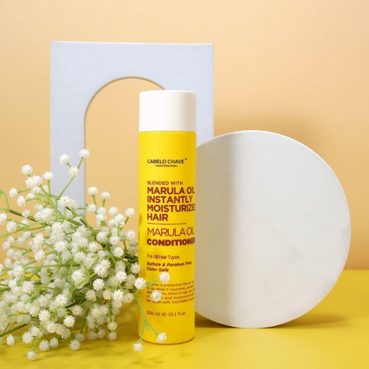 Cabelo Chave Marula Oil Conditioner For Deep Nourishment, Frizz Control & Shiny Hair 300ml
