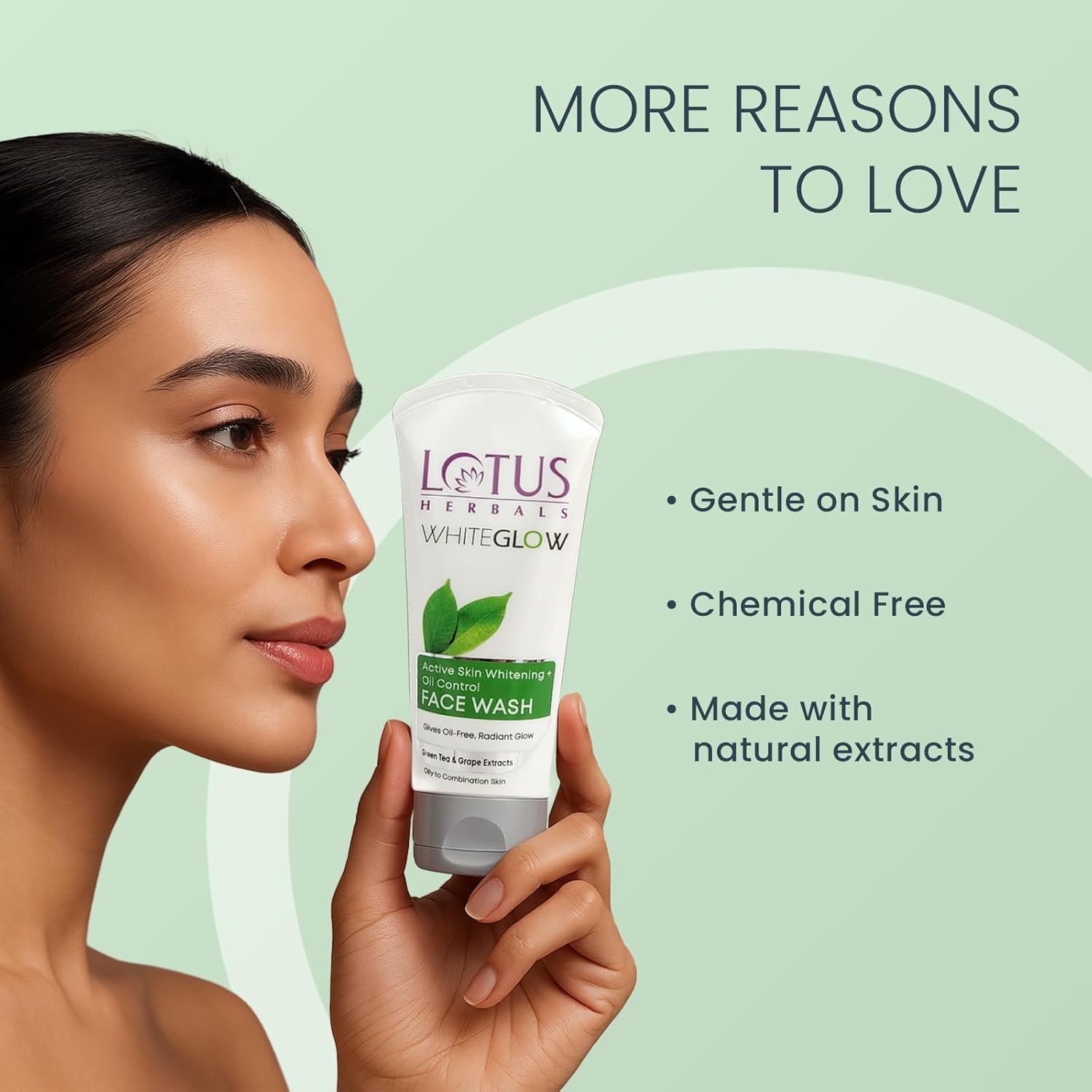 Lotus Herbals Whiteglow Active Skin Whitening & Oil Control Face Wash, face wash, gel texture