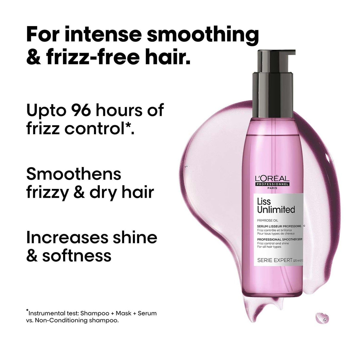 L’Oréal Professionnel Liss Unlimited Serum 125ml for smooth, frizz-free hair