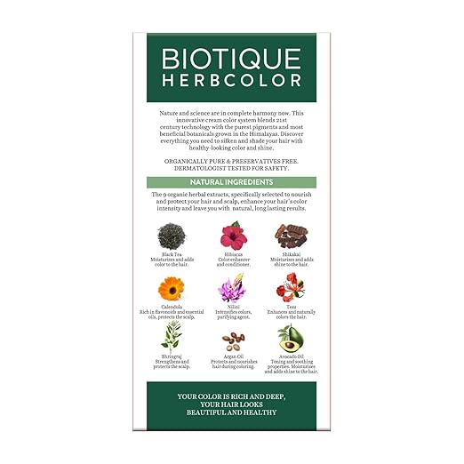 Biotique Herbcolor 1N Natural Black 50g + 110ml