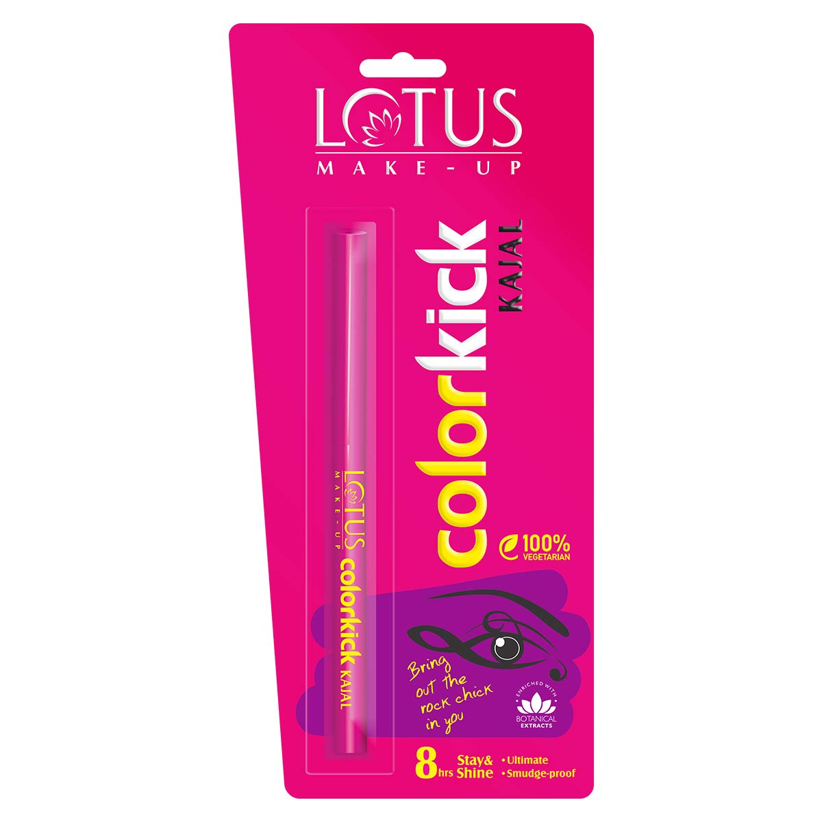 Lotus Make-Up Colorkick Kajal, kajal pencil, intense black shade