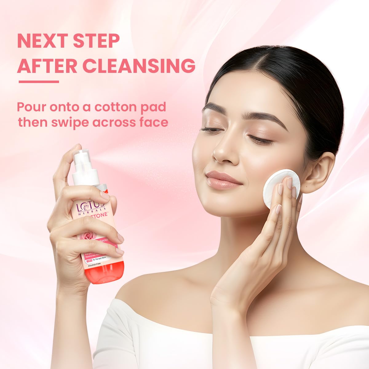 Lotus Herbals Rosetone Rose Petals Facial Skin Toner, face toner, clear liquid