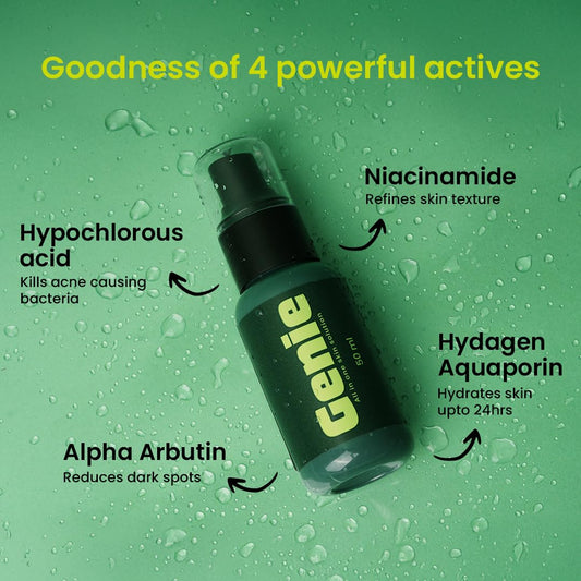 Rivona Genie Face Toner, hypochlorous acid skincare, soothing toner care