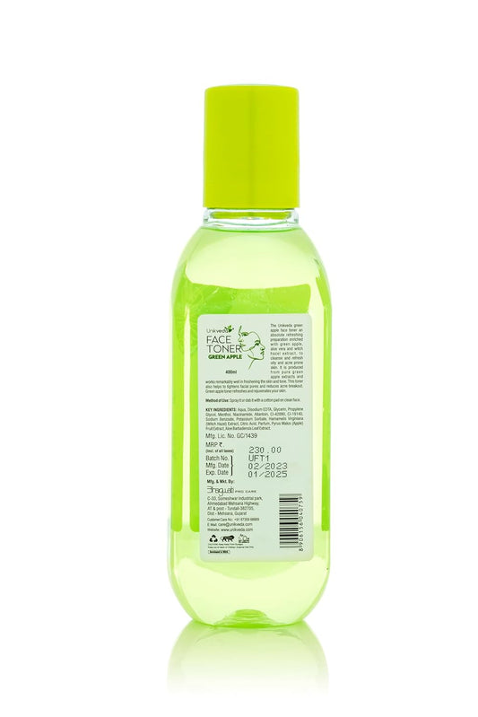 Unikveda Green Apple Face Toner, refreshing hydration toner, skin balancing care, professional skincare, fresh skin