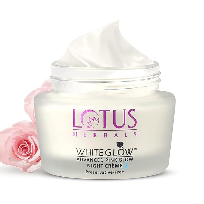 Lotus Herbals Whiteglow Advanced Pink Glow Night Cream, night cream, pink glow cream texture