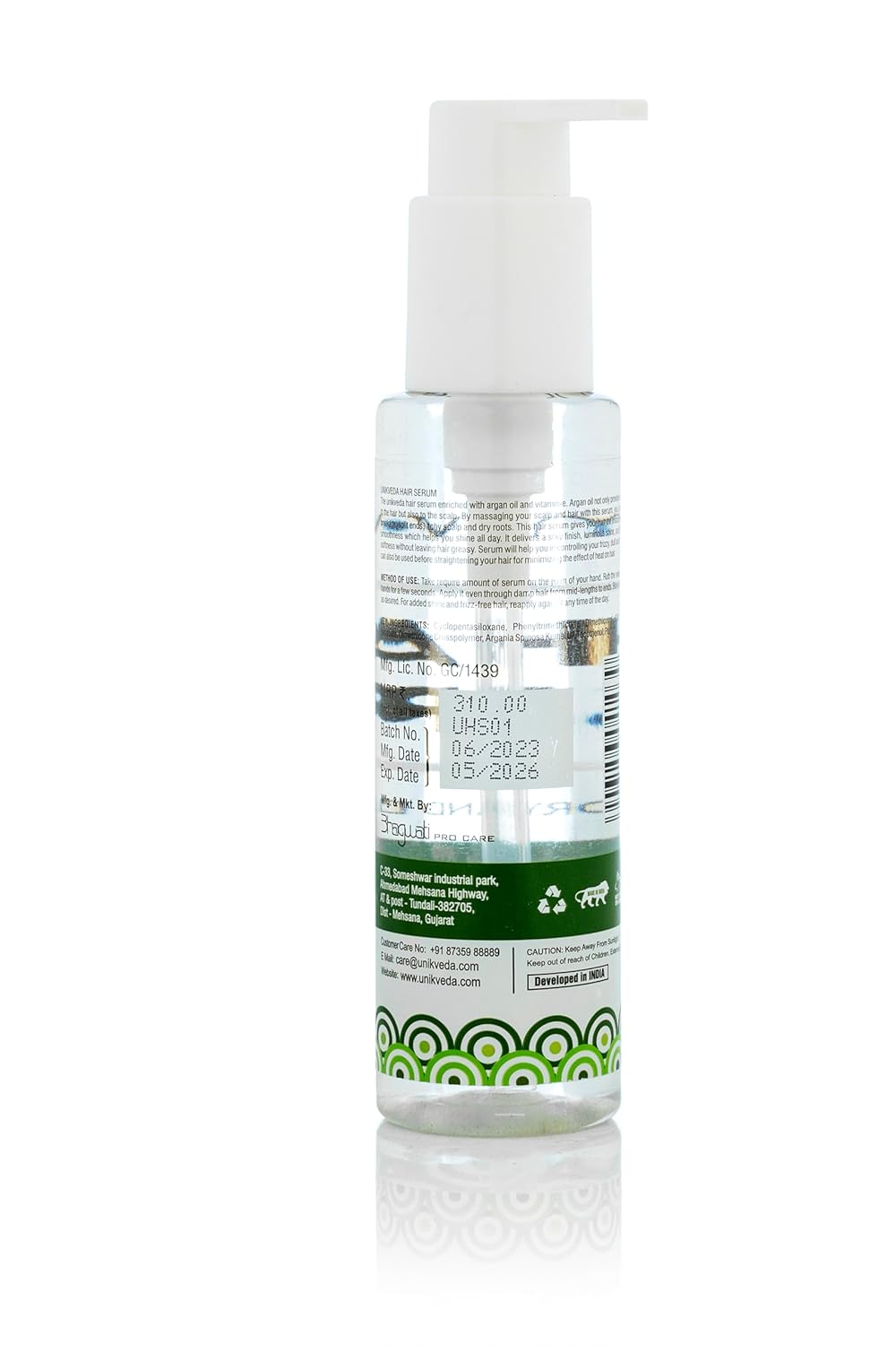 Unikveda Vitamin E Hair Serum, frizz control hair serum, lightweight serum, smooth hair care, nourishing formula