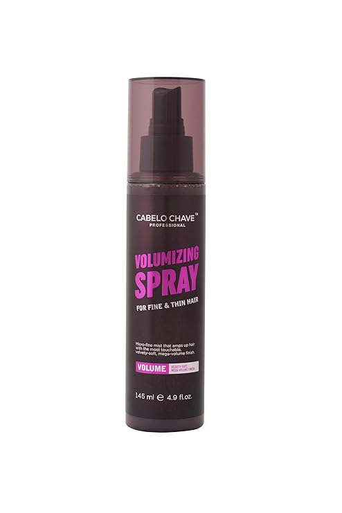 Cabelo Chave Volumizing Spray l Lightweight Volume Booster Formula For Thin & Flat Hair 145ml
