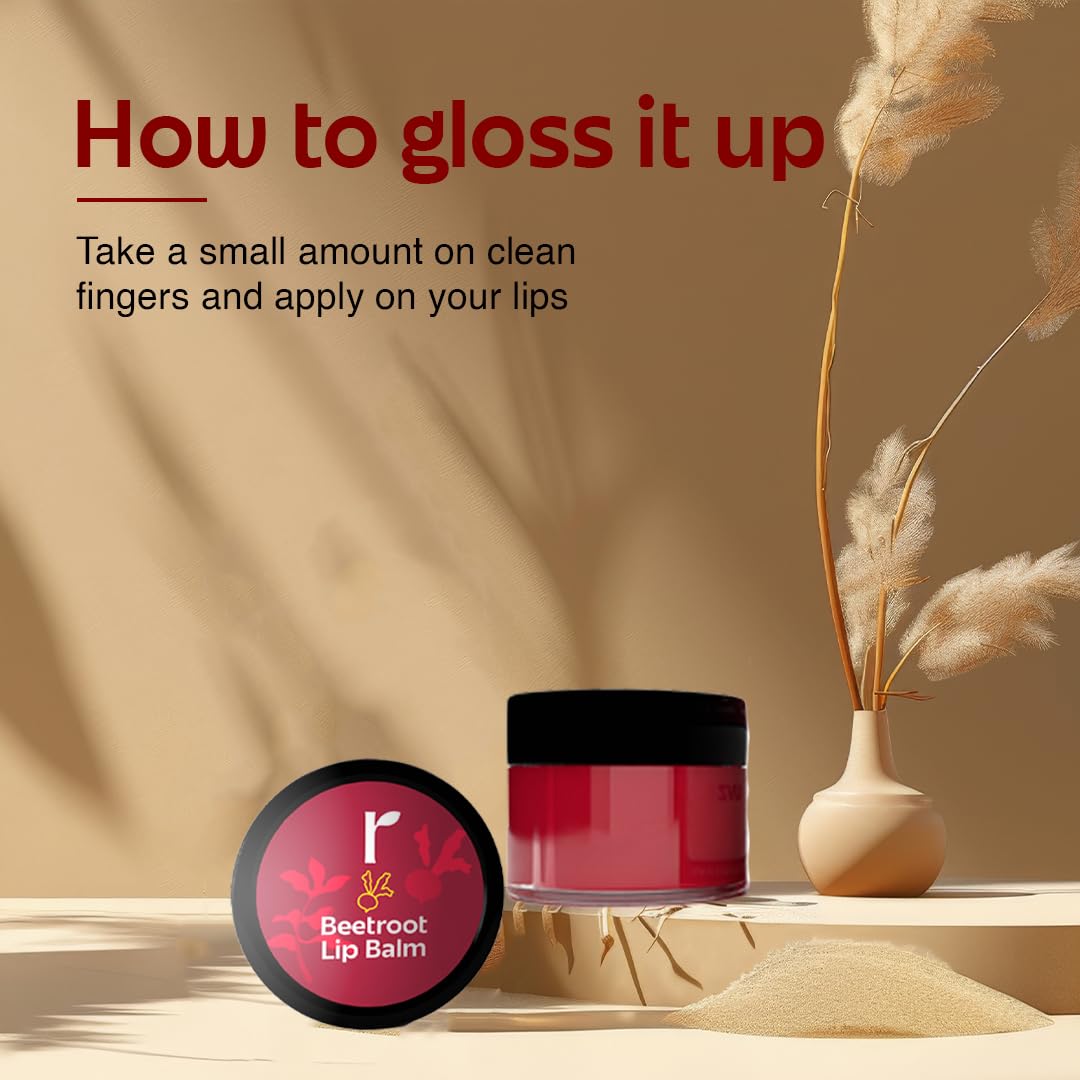 Rivona Naturals Beetroot Lip Balm, beetroot lip care, natural tinted lip balm, nourishing lip care, soft lips balm