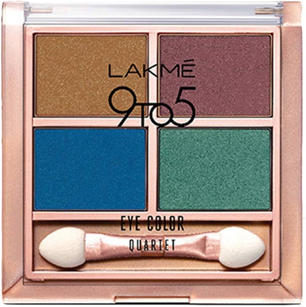 Lakme 9 to 5 Eye Color Quartet Eye Shadow Palette ï¿½ Royal Peacock|7 gms|MRP 675