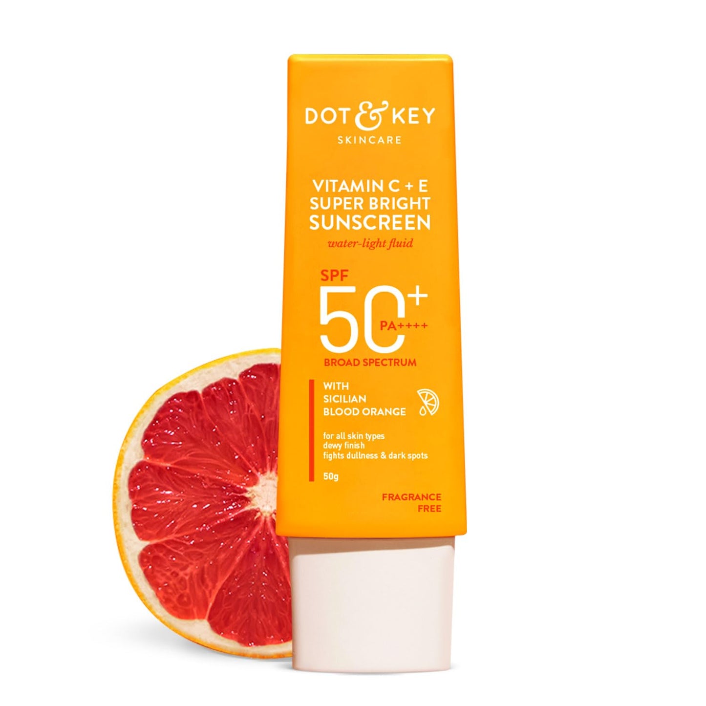 Dot & Key Vitamin C E Sunscreen SPF 50, brightening sun protection, antioxidant sun care
