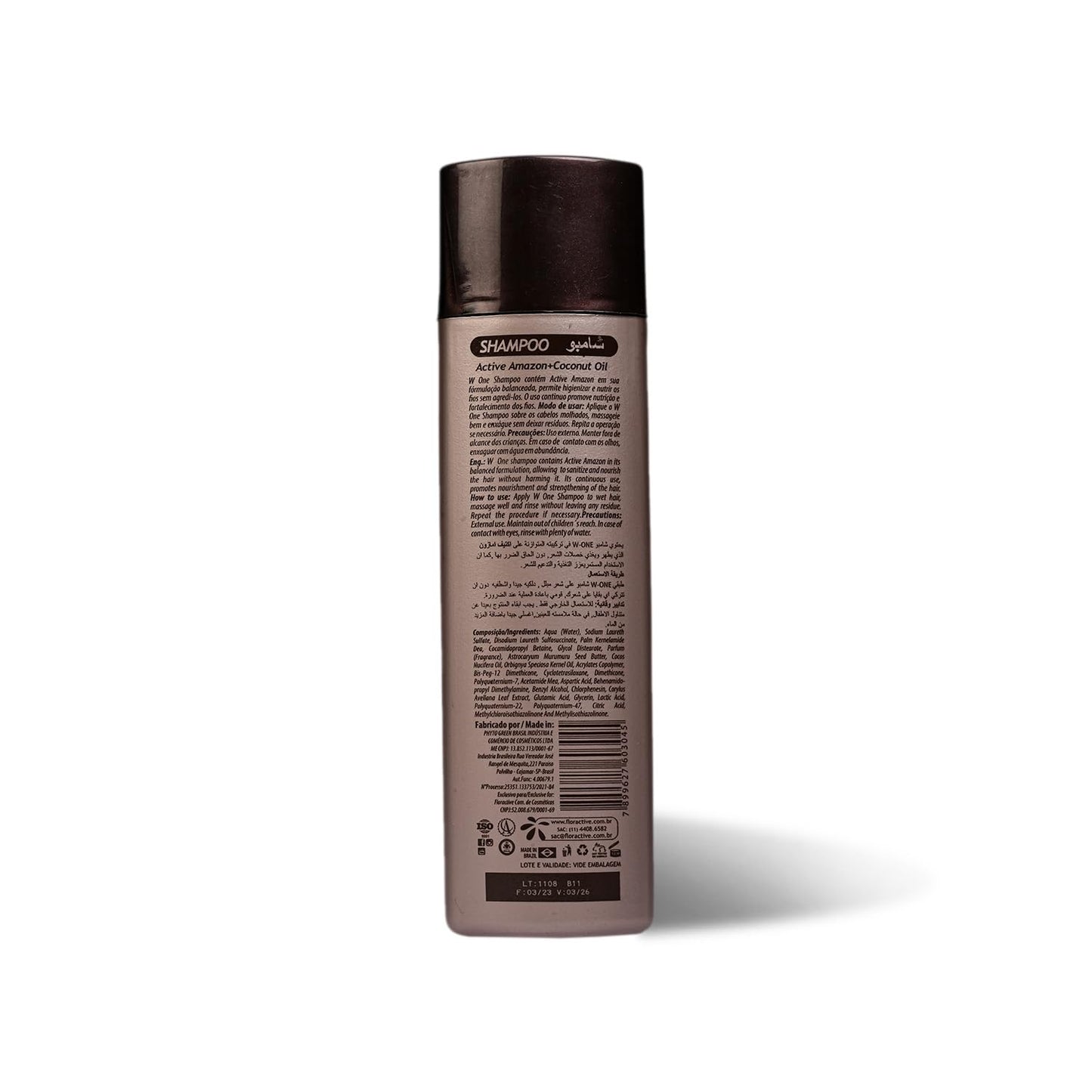 Floractive W One Shampoo (300 ml), a professional keratin care cleanser.