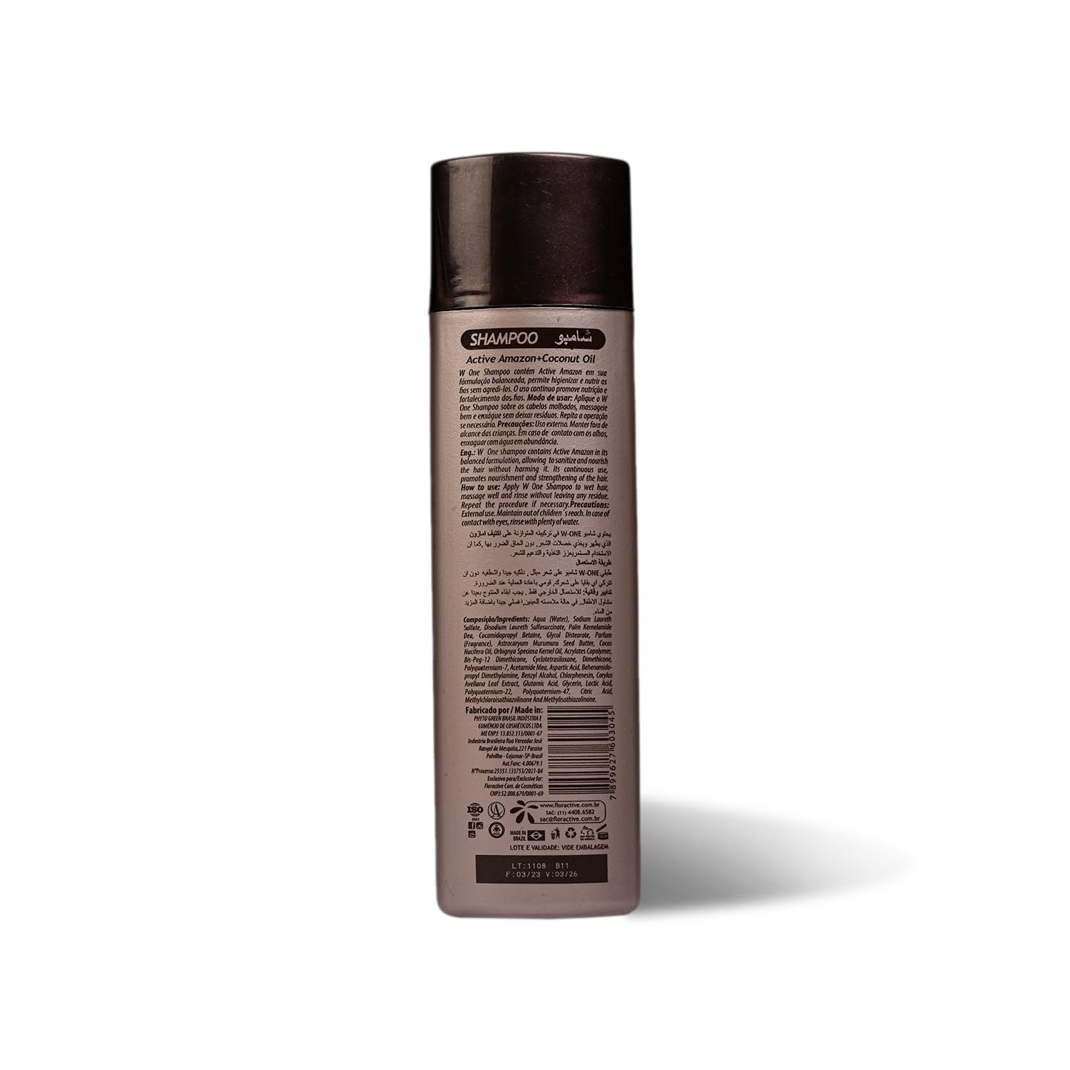 Floractive W One Shampoo (300 ml), a professional keratin care cleanser.