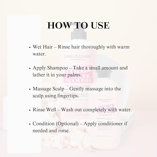 Cabelo Chave Color Safe Shampoo l Hydrating & Conditioning Care For Colored Hair 1000ml