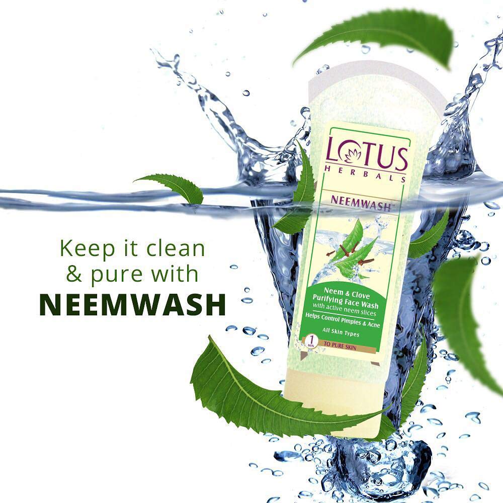Lotus Herbals Neemwash Neem & Clove Face Wash, face wash, gel texture