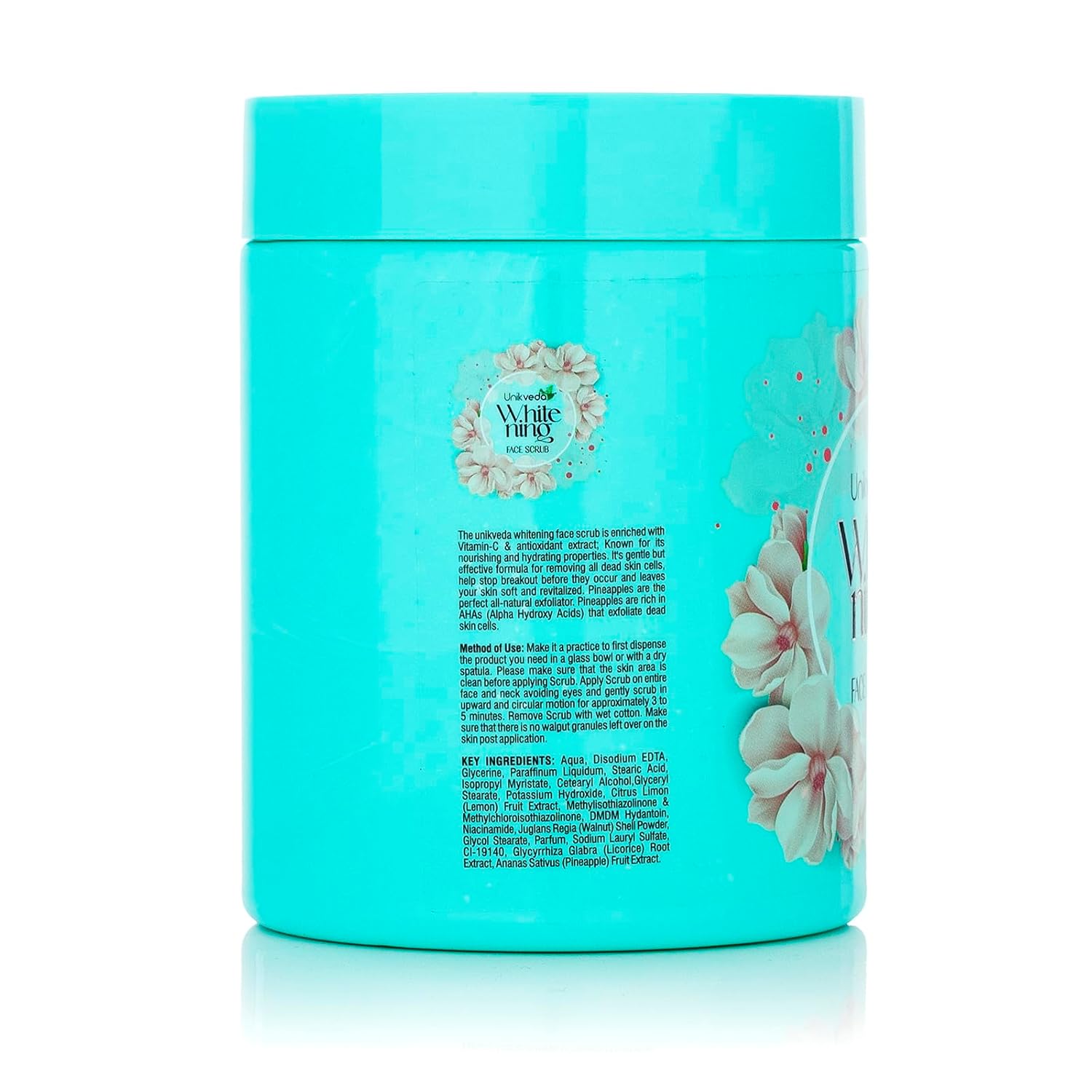 Unikveda Whitening Face Scrub, gentle exfoliation scrub, brightening face care, clear skin treatment, professional scrub