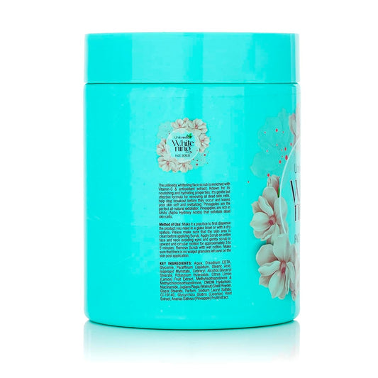 Unikveda Whitening Face Scrub, gentle exfoliation scrub, brightening face care, clear skin treatment, professional scrub