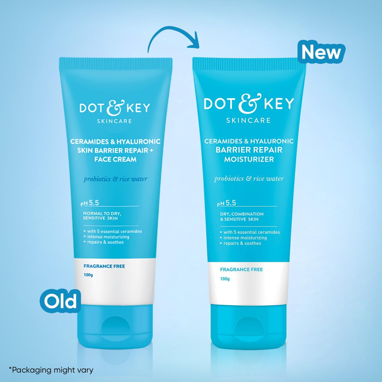 Dot & Key Barrier Repair Moisturizer, deep hydration skincare, ceramide face cream, barrier support