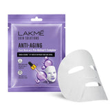 Lakme Skin Solutions Sheet Mask With Pro Retinol C Complex - Anti-Aging|25 ml|MRP 150