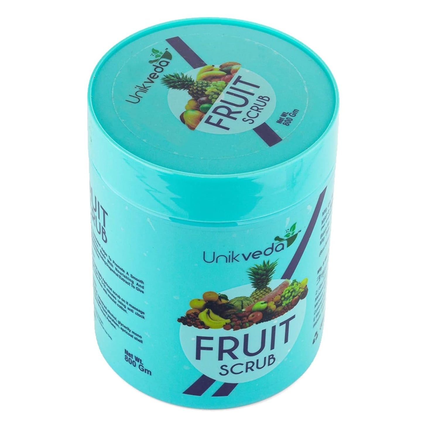 Unikveda Natural Fruit Face Scrub, fruit exfoliating scrub, mild face scrub, clear skin care, professional facial
