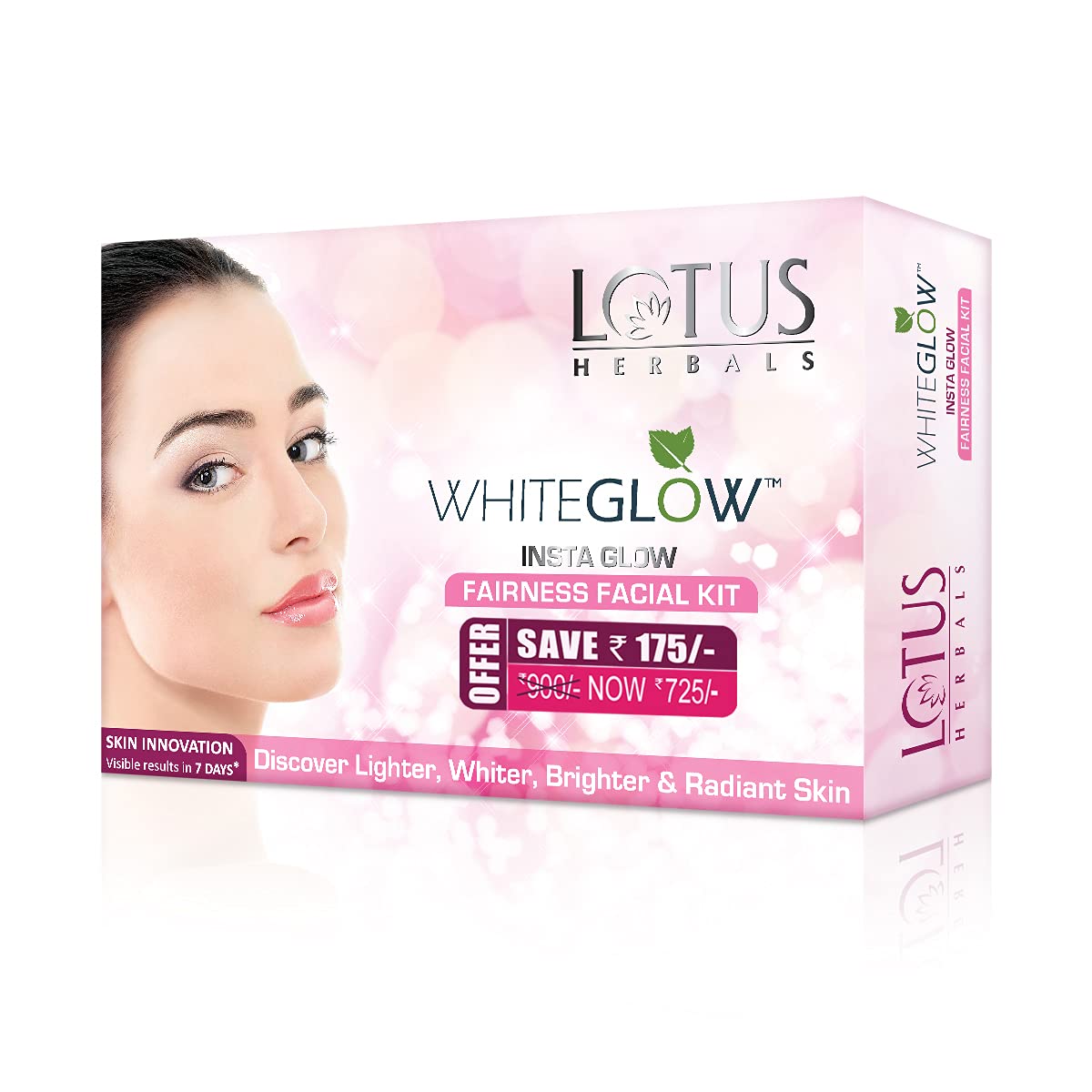 Lotus Herbals WhiteGlow InstaGlow Brightening 4 in 1 Facial Kit, facial kit, multi-step set