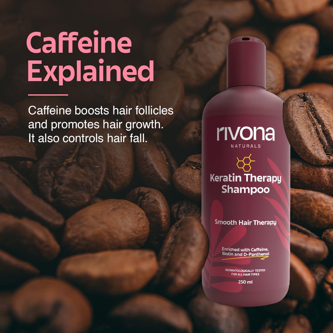 Rivona Keratin Shampoo, frizz control hair wash, smooth hair care, keratin treatment