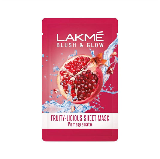 Lakme Blush & Glow Pomegranate Sheet Mask|20 ml|MRP 100