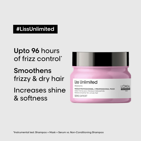 L’Oréal Professionnel Liss Unlimited Masque 250ml for smooth, manageable hair