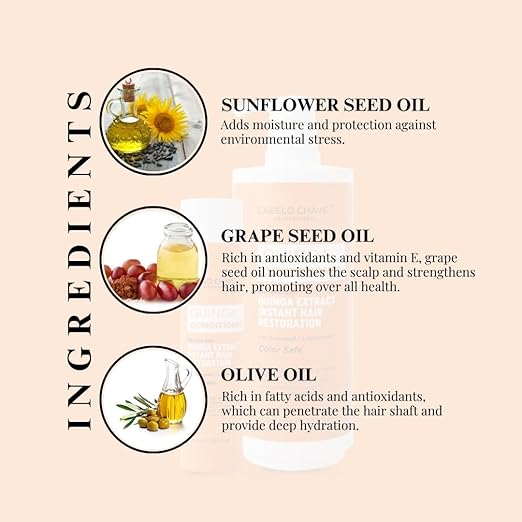 Cabelo Chave Quinoa Hair Conditioner l Deeply Nourishment & Strengthening  Formula 1000ml