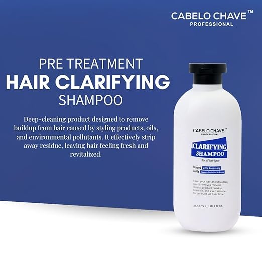 Cabelo Chave Clarifying Shampoo l Deep Cleanse & Scalp Detox Formula 300ml