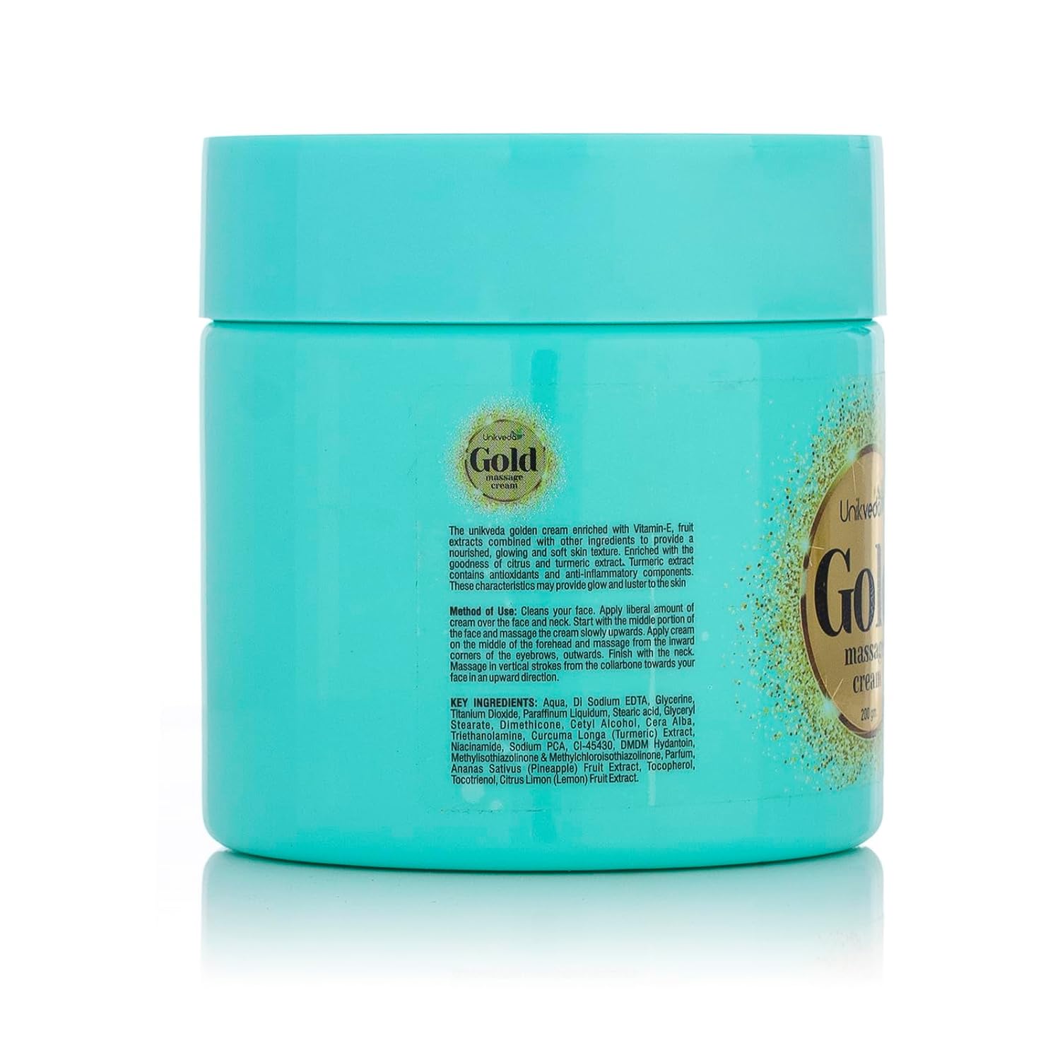 Unikveda Gold Massage Face Cream, gold infused cream, moisturising skin care