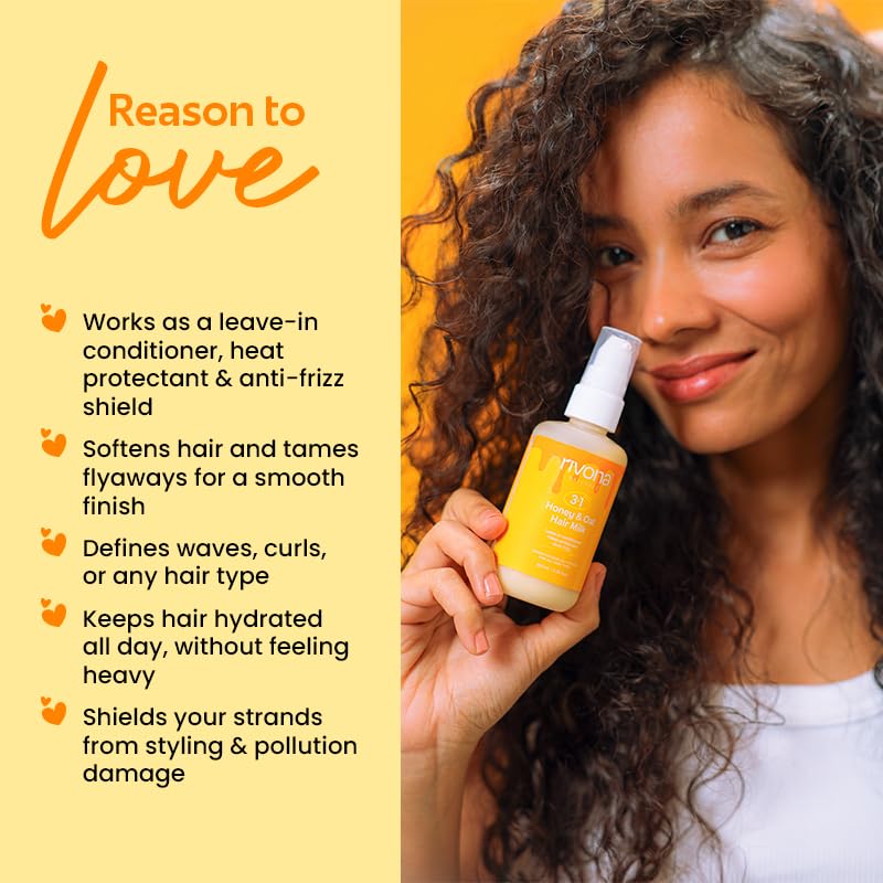 Rivona Honey Oat Hair Milk, nourishing hair lotion, smooth hair care, rivona hair