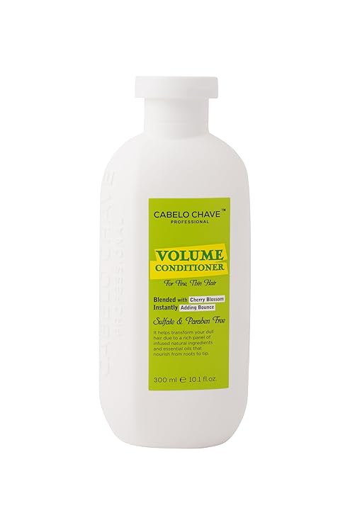 Cabelo Chave Volumizing Conditioner, Lightweight Formula for Fine & Thin Hair | Adds Volume, Strength & Shine 300 ml