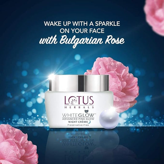 Lotus Herbals Whiteglow Advanced Pink Glow Night Cream, night cream, pink glow cream texture