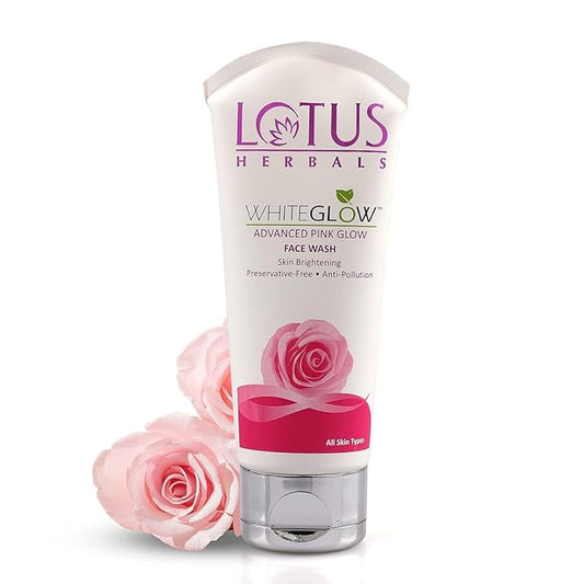 Lotus Herbals Whiteglow Advanced Pink Glow Brightening Face Wash, face wash, pink gel
