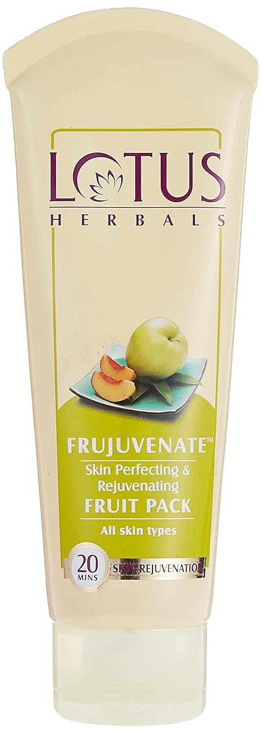 Lotus Herbals Frujuvenate Skin Perfecting & Rejuvenating Fruit Pack, face pack, fruit-based texture