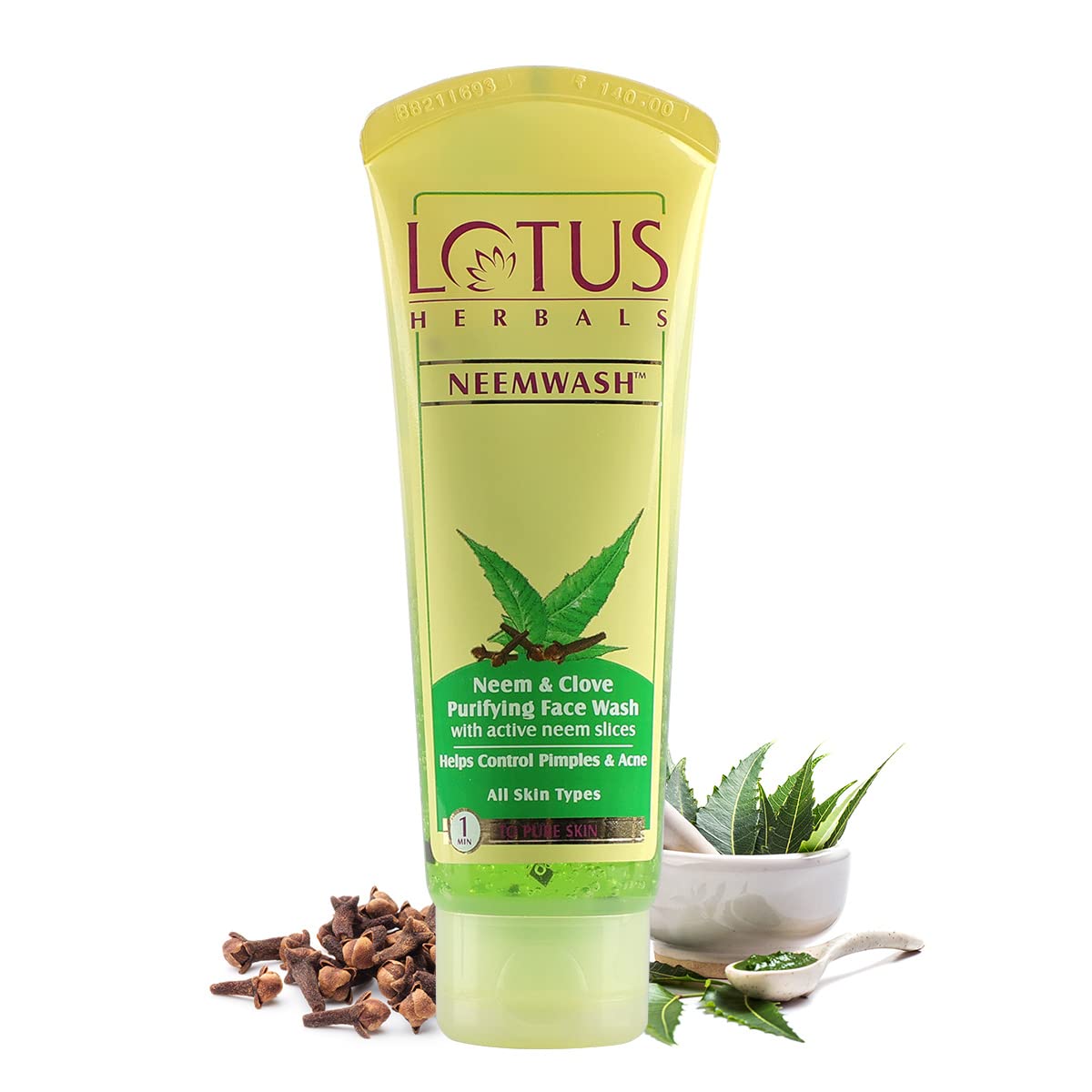 Lotus Herbals Neemwash Neem & Clove Face Wash, face wash, gel texture